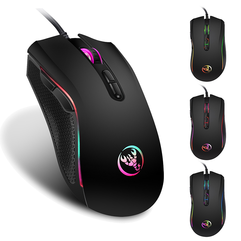 Wired Optical Professional Gaming Mouse Color Led Backlit Mice Ergonomics Design Wired Mouse